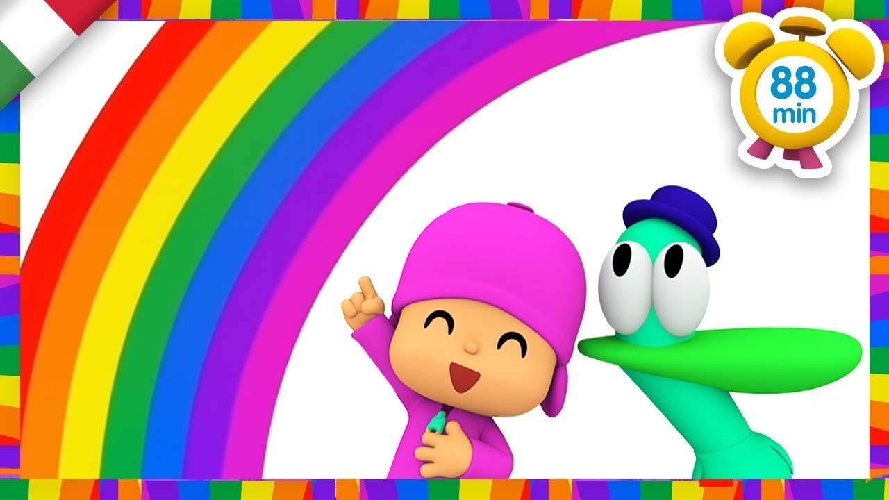🌈 POCOYO ITALIANO- Sopra l'arcobaleno [ 88 min ] | VIDEO e CARTONI ANIMATI per bambini