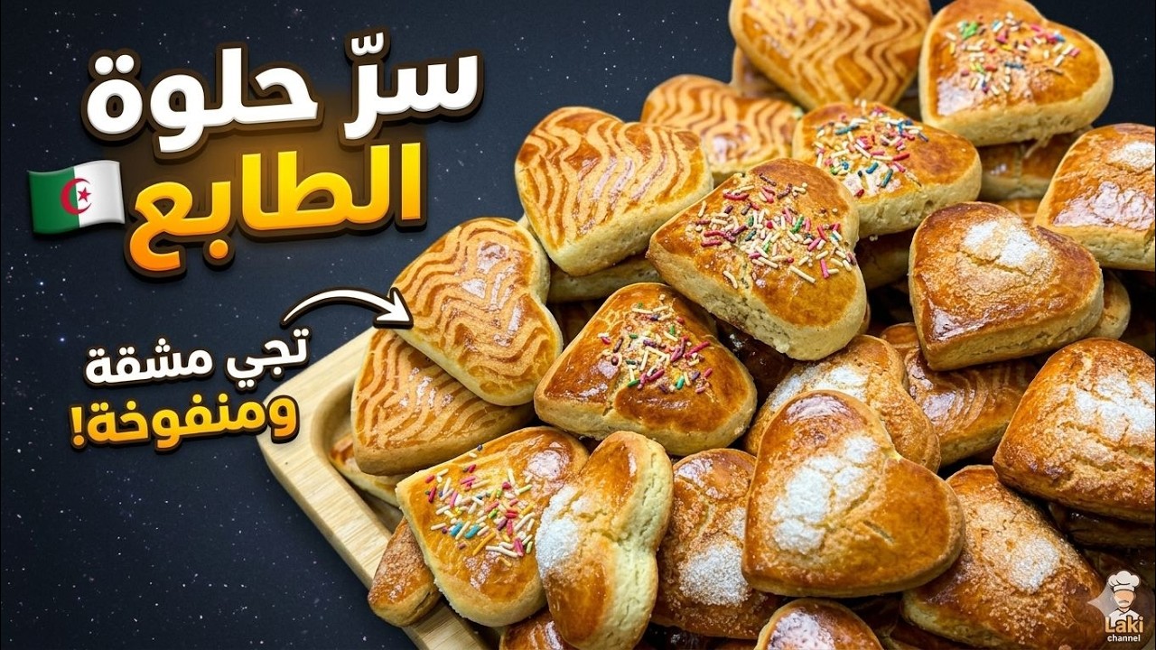 السر🔥لي يخلي لي يذوقها يطلب الوصفة⁉️حلوة الطابع (الطورنو) مشقة ومنفوخة لعيد 2026 🇩🇿 Halwet Tabaa