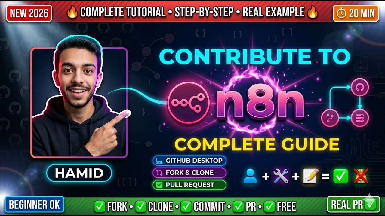 How to Contribute to n8n | Complete GitHub Guide | Open Source Tutorial 2026