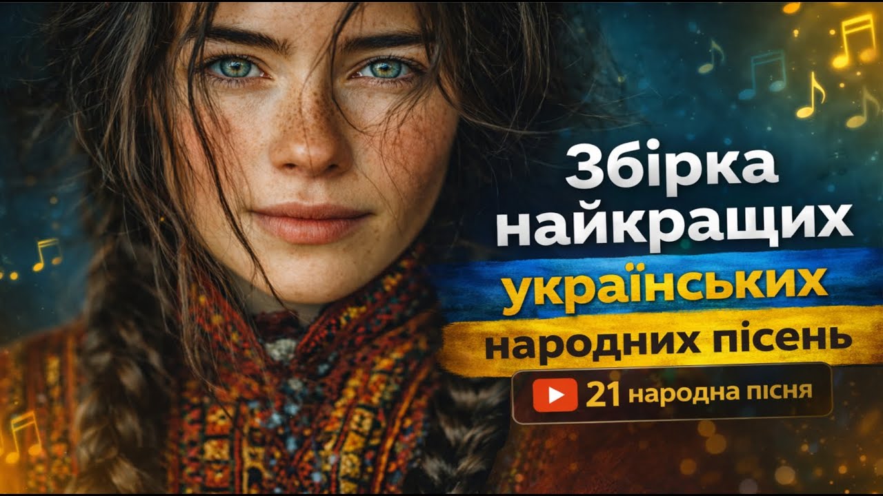 ЗБІРКА УКРАЇНСЬКИХ НАРОДНИХ ПІСЕНЬ 🎶 З ТЕКСТОМ НА ЕКРАНІ