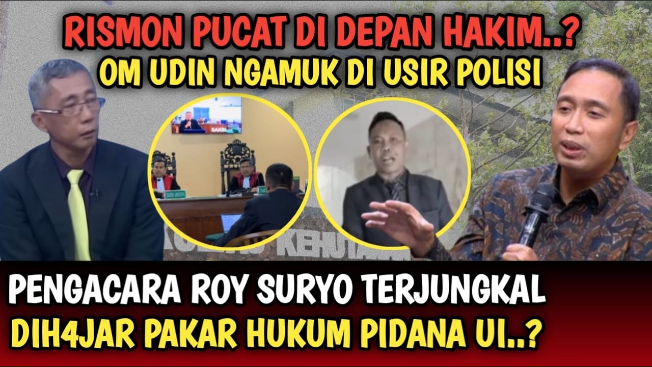 VIRAL,, RISMON & PENGACARANYA PUCAT KENA S3MPR0T ARISTO PAKAR HUKUM UI,, WAK UDIN DIUSIR POLISI..??