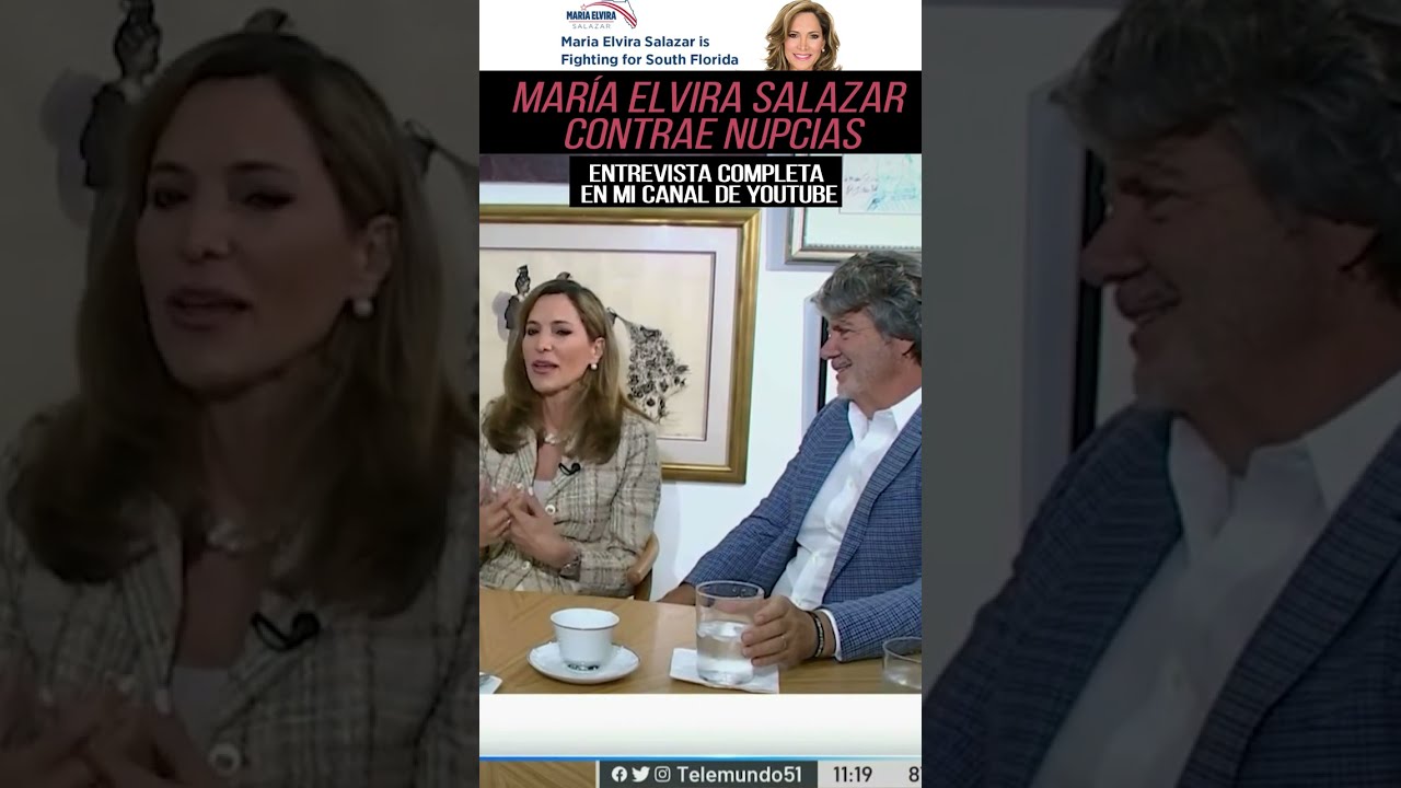 Mar&iacute;a Elvira Salazar contrae nupcias #short #mariaelvirasalazar #nupcias #casamiento #patriayvida