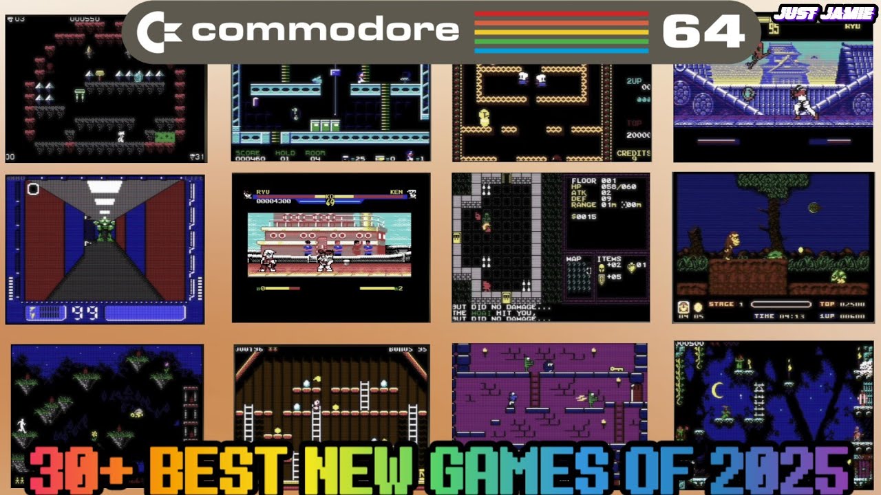 30+ лучших игр для Commodore 64 2025 года (ссылки для скачивания/временные метки) #commodore64 #c...