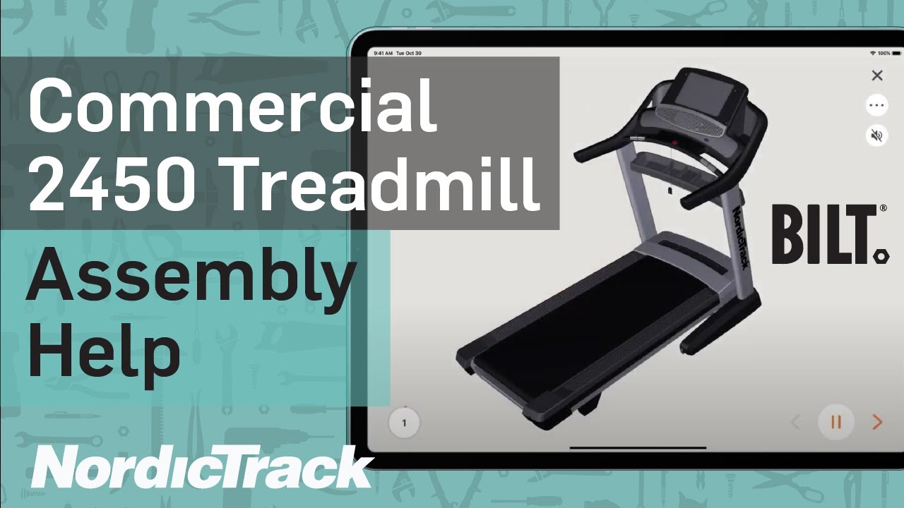 Commercial 2450 Treadmill (NTL17219.1, NTL17219.2): How To Assemble