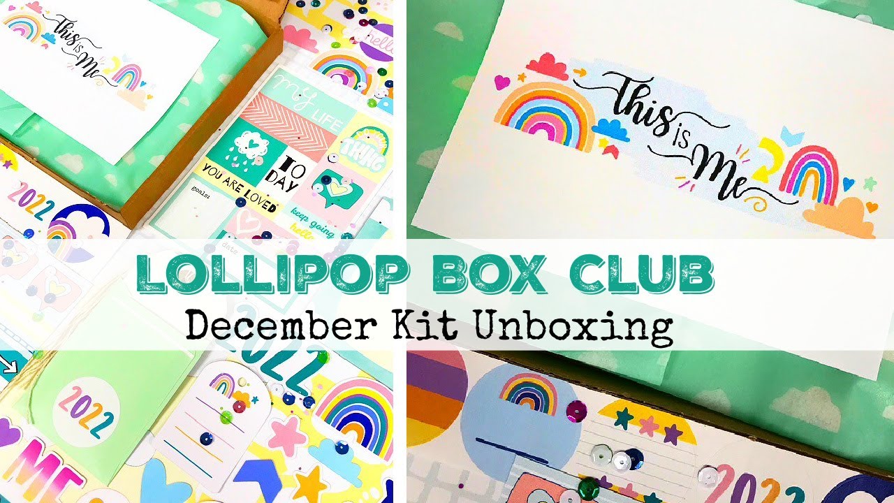 DECEMBER KIT UNBOXING | Monthly Kit | Journal & Scrapbooks | LOLLIPOP BOX CLUB | ad