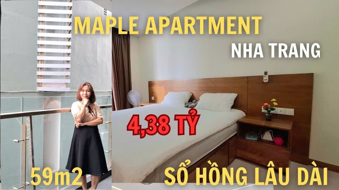 AFFORDABLE 1-BEDROOM APARTMENT AT MAPLE NHA TRANG, 59M2 - JUST A FEW STEPS TO THE BEACH - PERMANE...