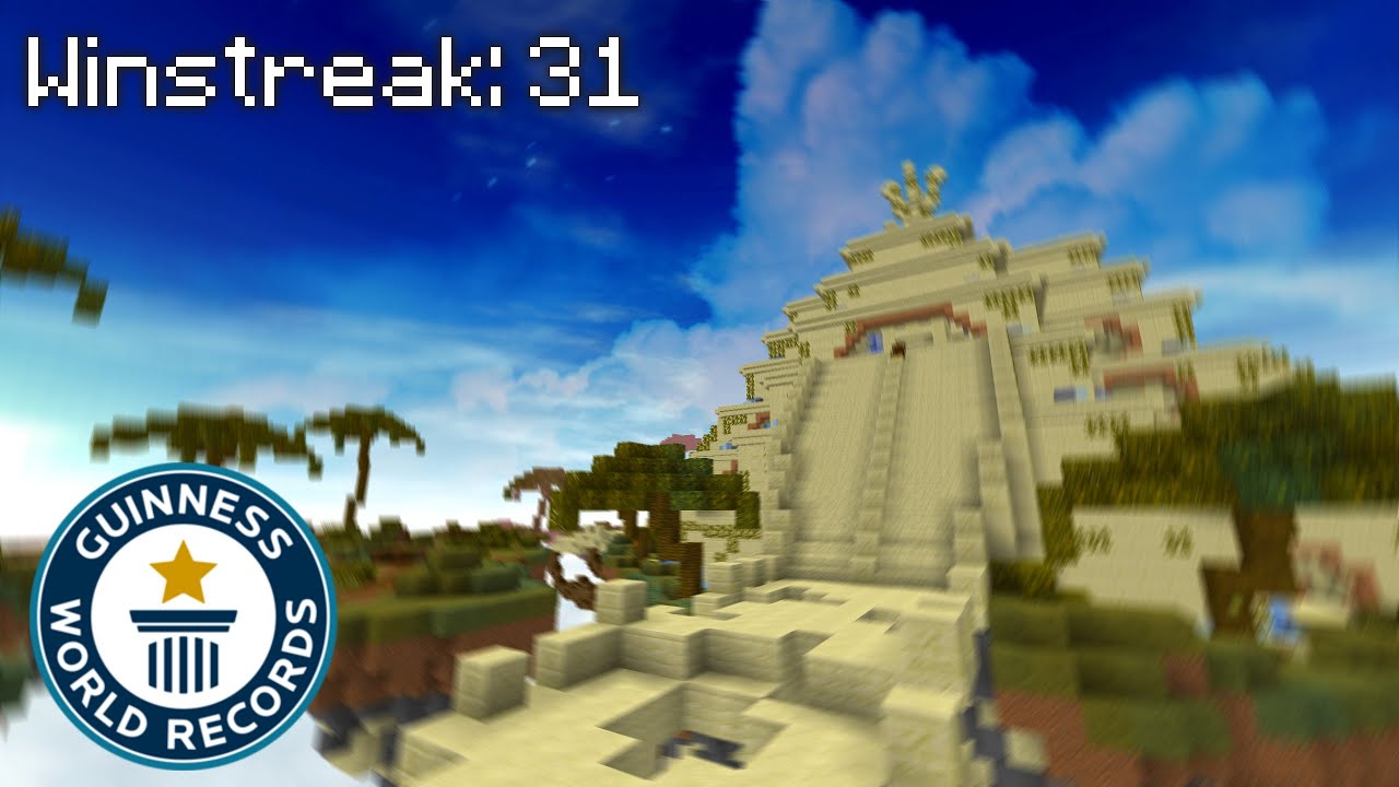 World Record Winstreak in Mega Skywars