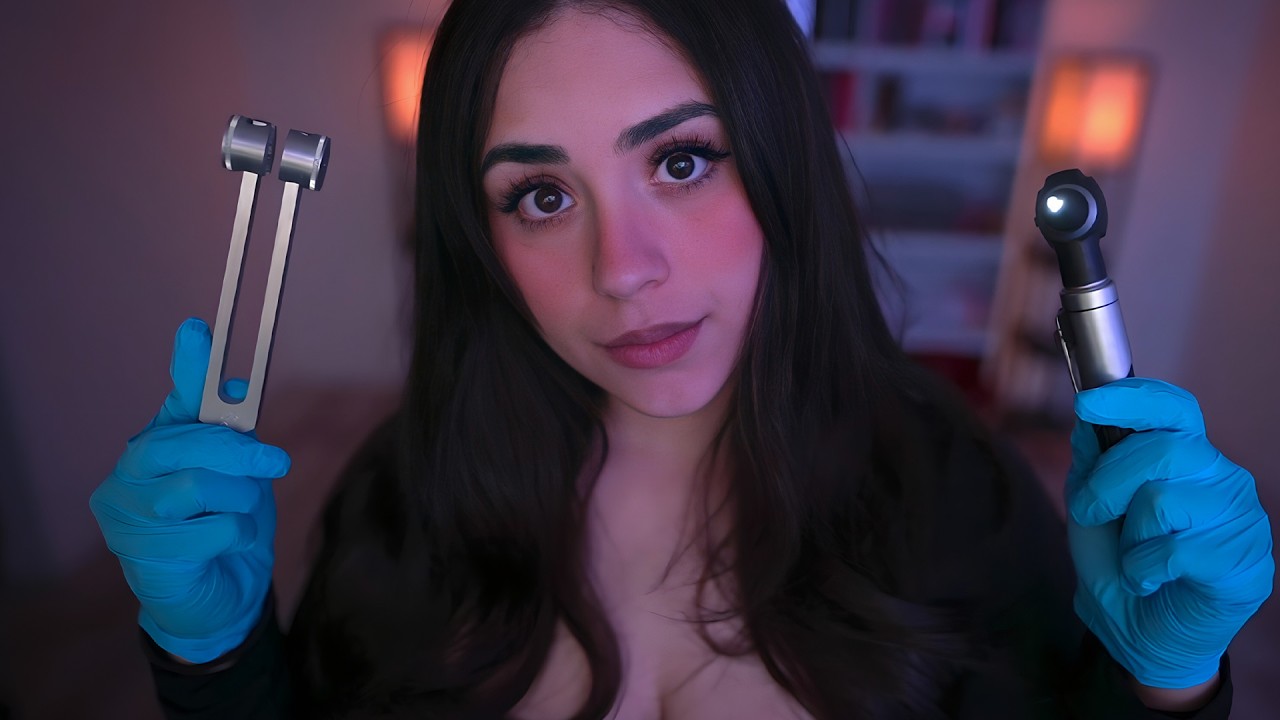 ASMR | Ear Exam, Hearing Test & Ear Cleaning