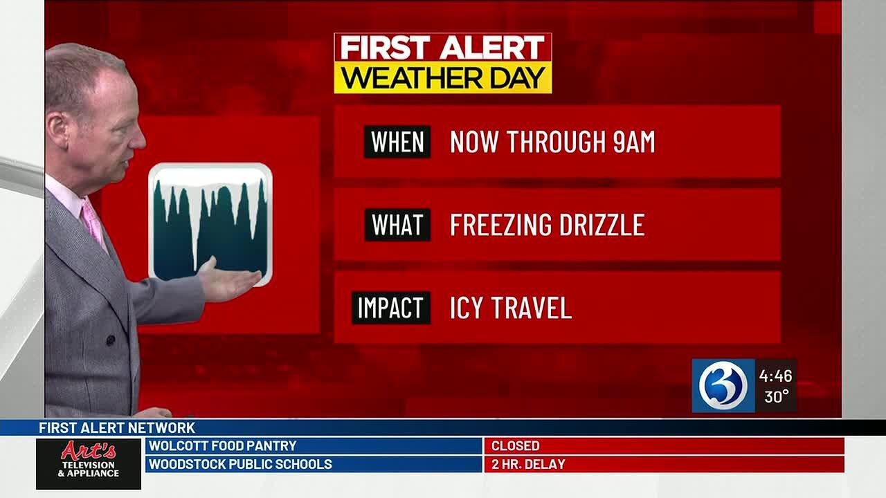 FORECAST: Our First Alert Weather Day continues for icy conditions this morning