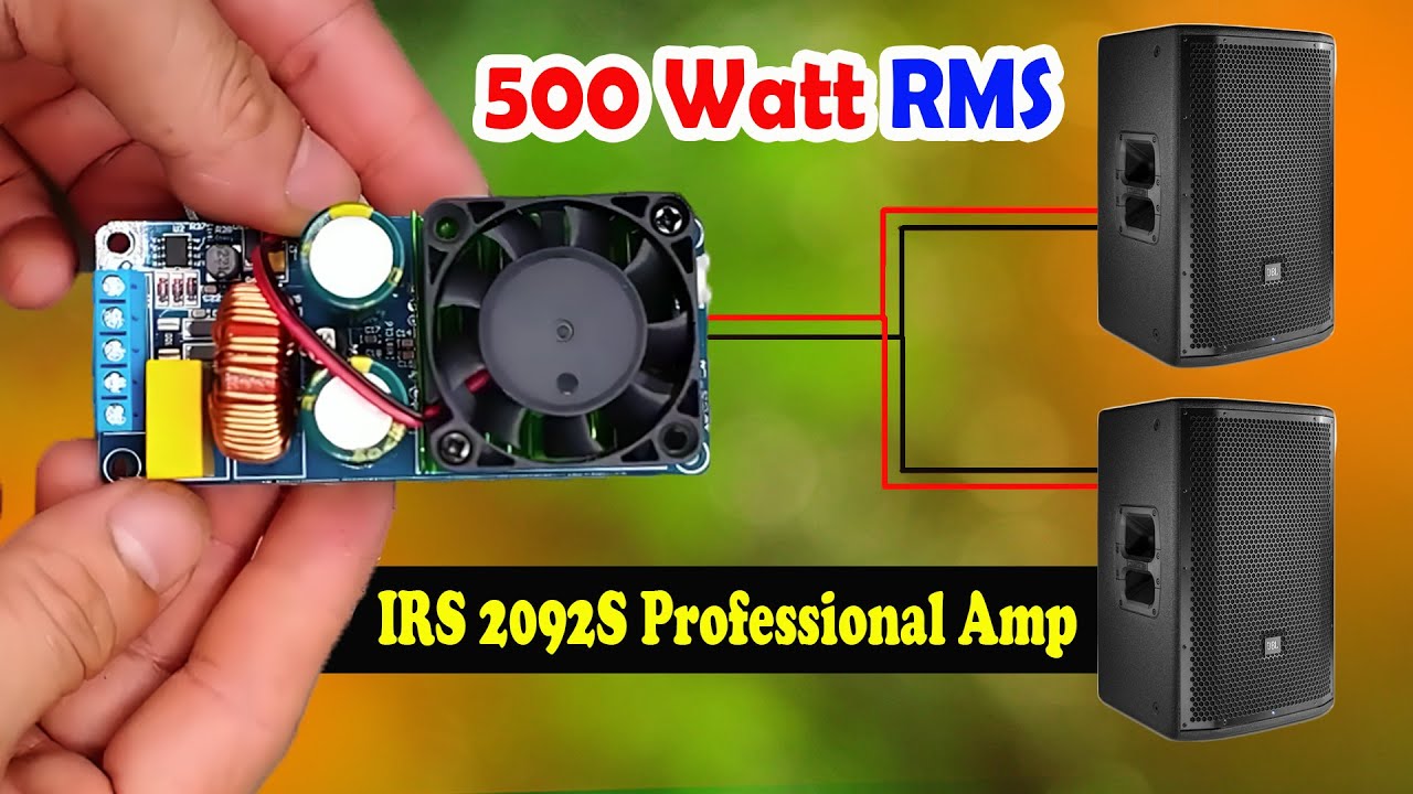 এত পাওয়ার 😱 IRS 2092S 500 Watt Class D Professional Amp