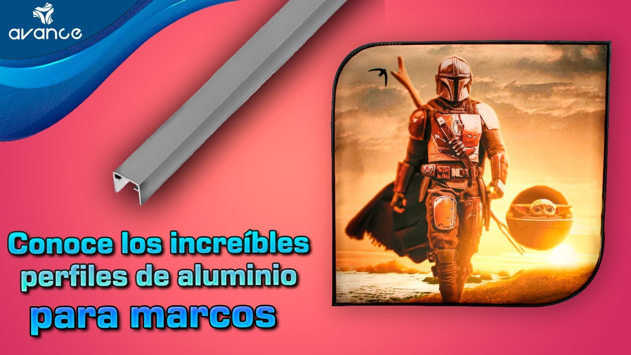 Sistema de PERFIL DE ALUMINIO PARA CREAR MARCOS de exhibición y decoración en interiores