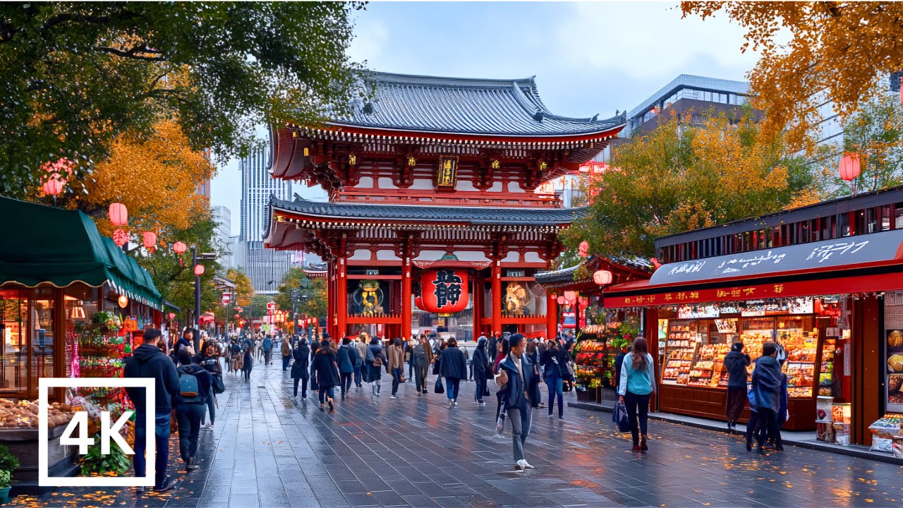 Sensoji Temple Walk | Asakusa Tokyo in 4K HDR