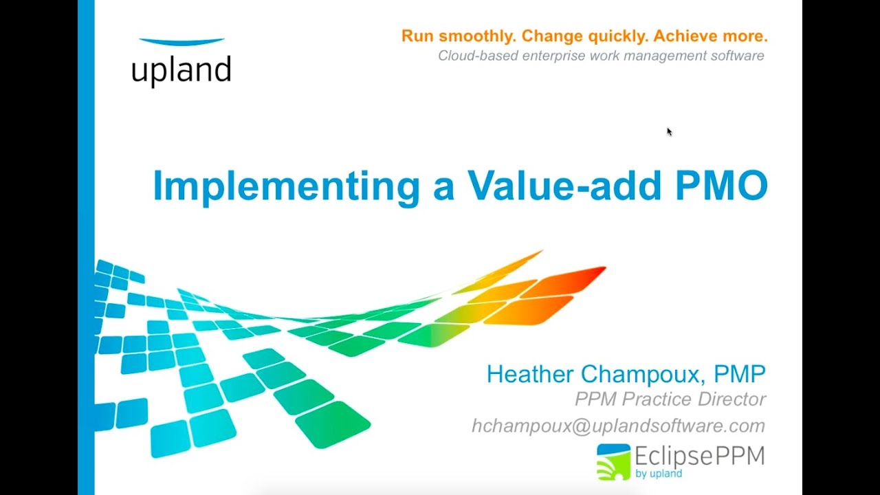 Setting Up a PMO   Tips to Implementing a Value add PMO - Overview