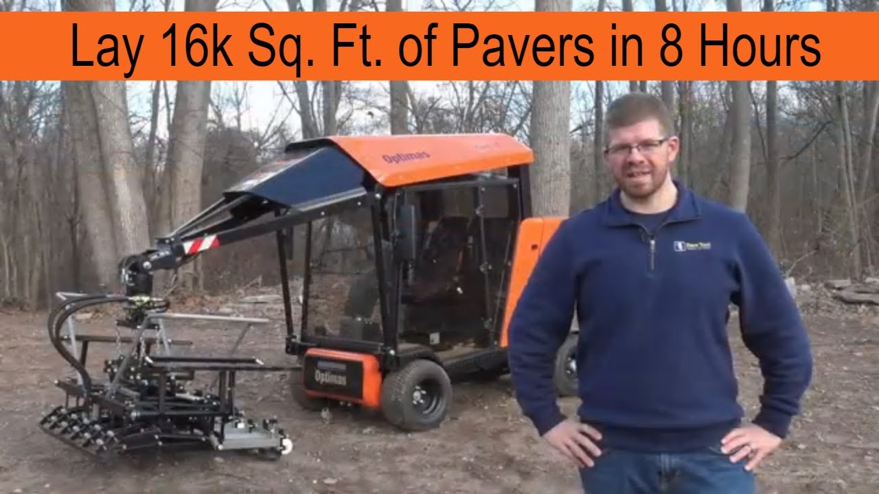 16k Sq. Ft. in 8 Hours using the S19 Paver Laying Equipment