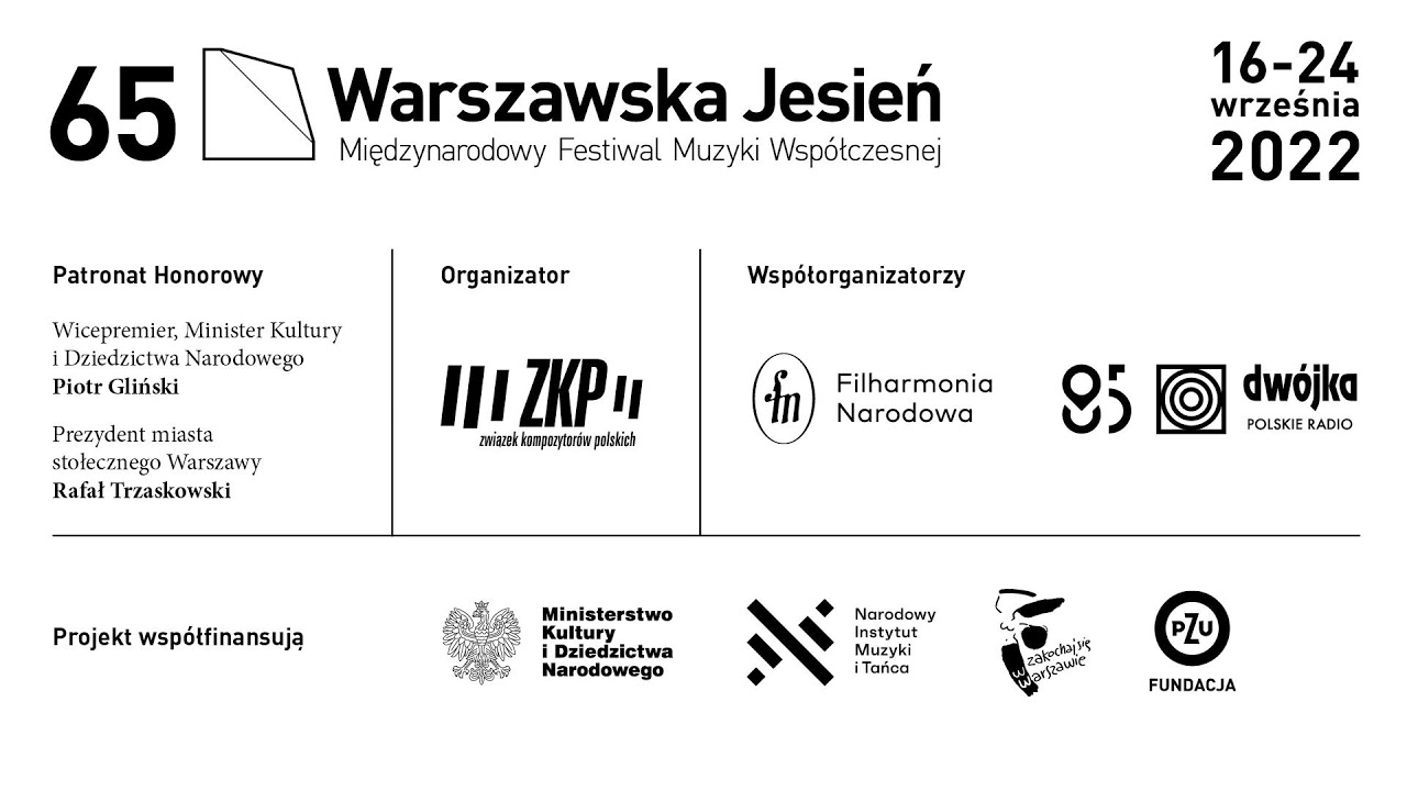 Konferencja prasowa 65. MFMW &bdquo;Warszawska Jesień&rdquo;