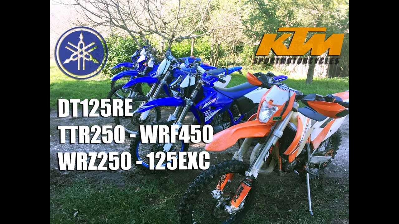 YAMAHA DTR 125 - 250 TTR - 250 WRZ - 450 WRF - KTM 125 EXC - Enduro Gironde - Eken H9R