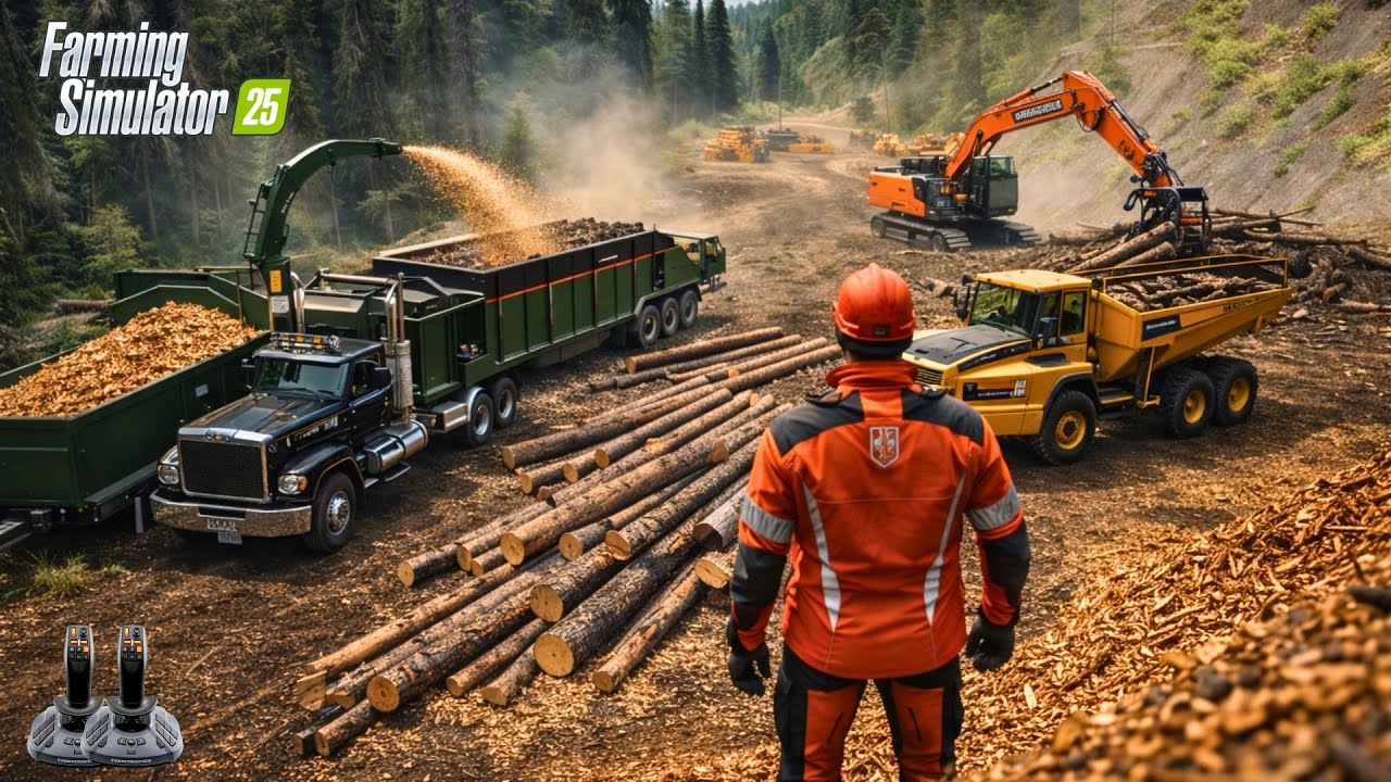 We WIPED OUT the FOREST to Build a STONE MINE! ⚔️🌲 Viking Crew Heavy Logging | FS25