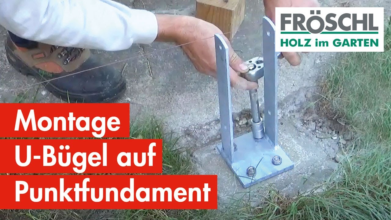 22 - Montage U-Bügel auf Punktfundamenten