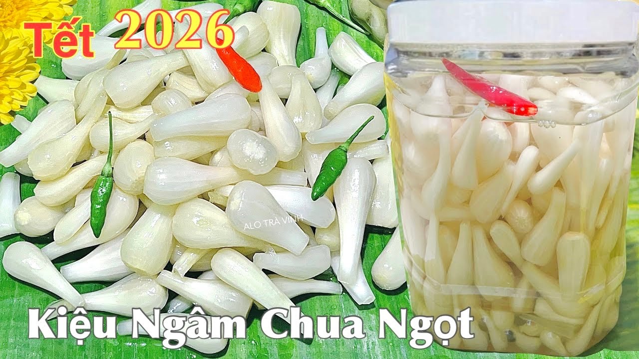 Truyền Hết Bí Kíp Làm CỦ KIỆU Ngâm Đường Để Bán Hàng Năm- Pickled shallots