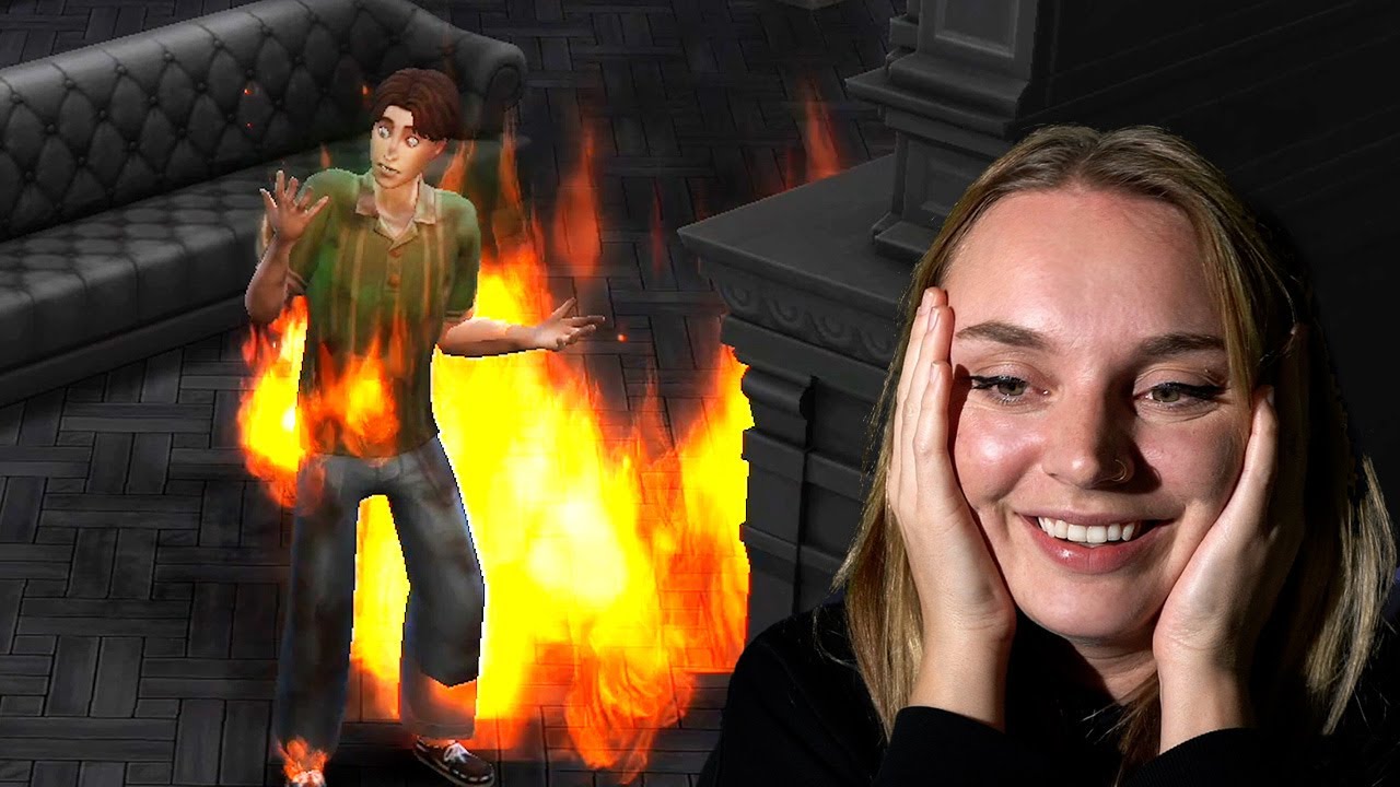 Jag bränner Victor levande | The Sims