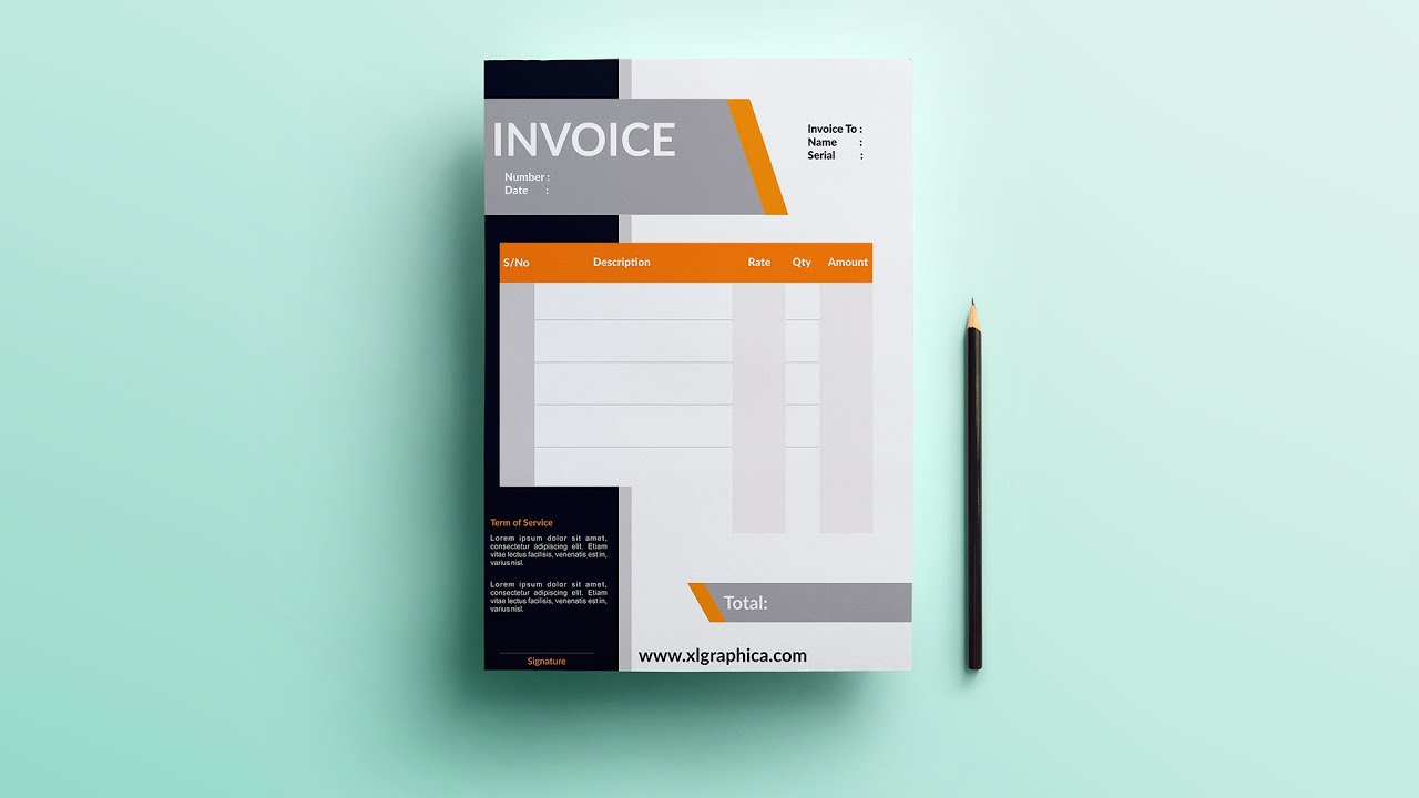 how to create corporate invoice design in corelDRAW Tutorial