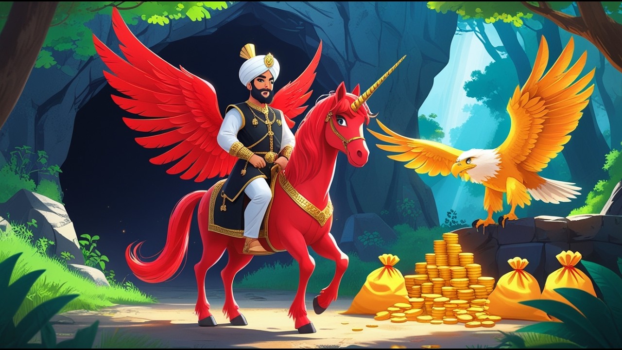 The mysterious treasure of the cursed golden eagle.English Moral Story. Moral Story.