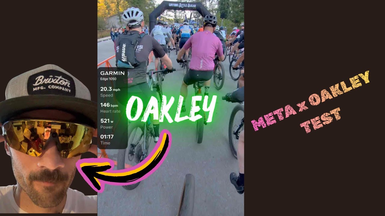 Scored some META x OAKLEY Vanguard Glasses&hellip; So I Took Them Mountain Biking