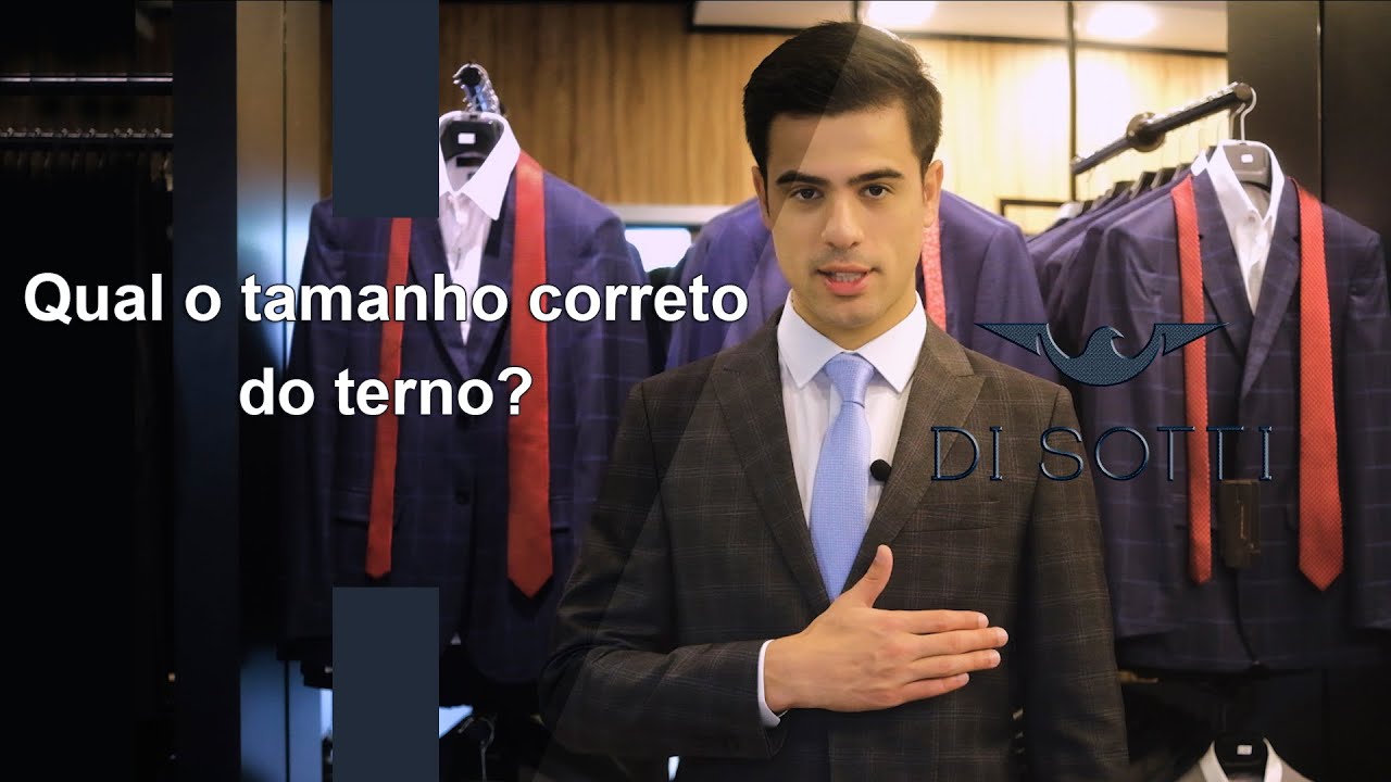 Qual o tamanho correto do terno? Te explicamos neste vídeo! | Di Sotti