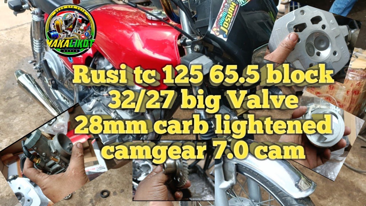 Rusi 125 65.5 block 32 27 big Valve lightened cam gear