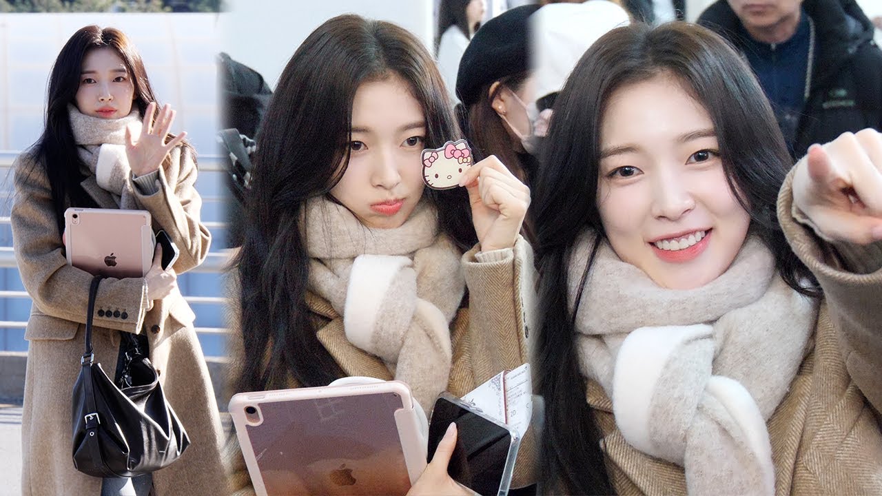 오마이걸 아린 출국 직캠 '팬 챙기는 다정함' (OH MY GIRL ARIN)｜인천공항 241206