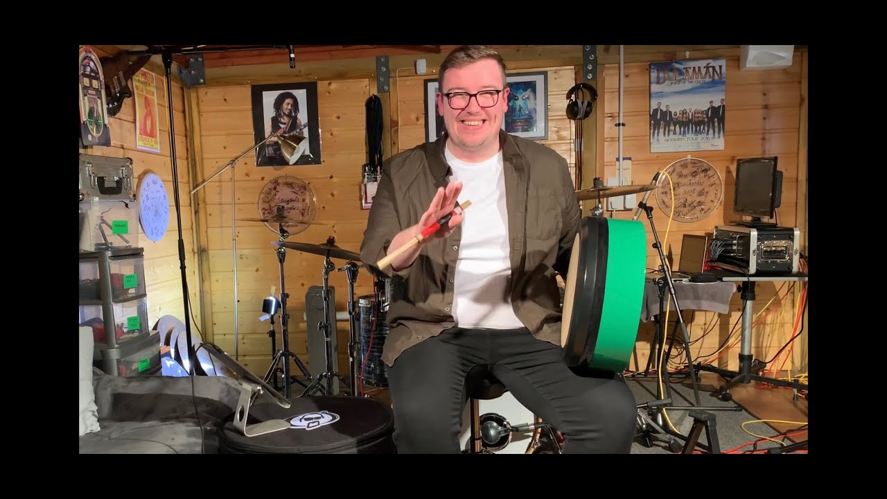 Irish Bodhrán Techniques - Lesson 2 (Single Ended Rolls)