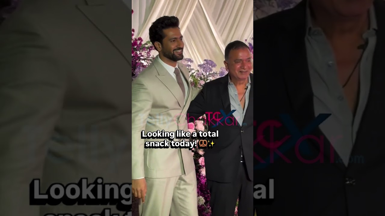 Vicky Kaushal bringing star power and charm to Kritika Kamra’s wedding party! 😎💖🎉
