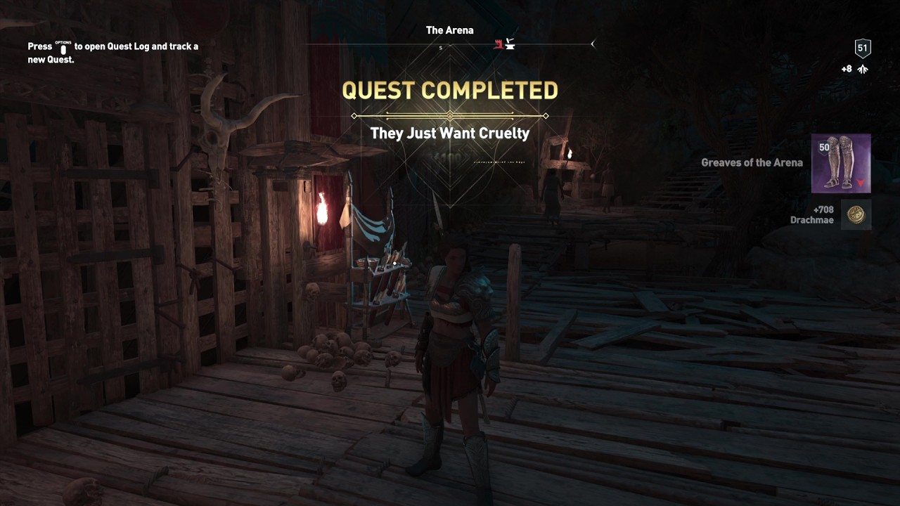 301 AC Odyssey Completar la Quest They Just Want Cruelty