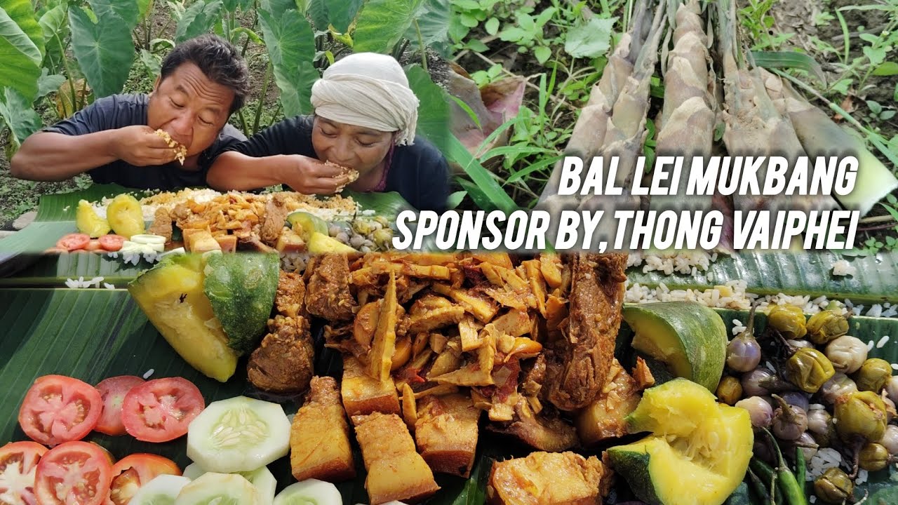 MUKBANG AT BAL LEI😋SPONSOR BY,THONG VAIPHEI||PORK WITH BAMBOOSHOOT VERY DELICIOUS&TASTY😋🔥😋