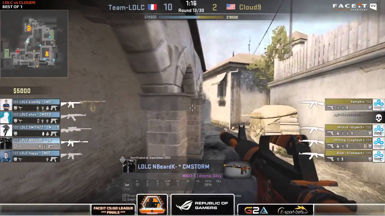 LDLC.SmithzZ ACE vs Cloud9 on FACEIT 50.000$ LAN FINALS