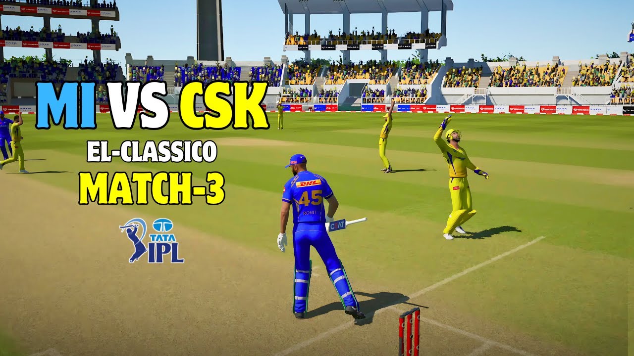 🤯🔥MI VS CSK -  EL CLASSICO MATCH - LAST OVER THRILLER🔥 | MATCH-3 | IPL