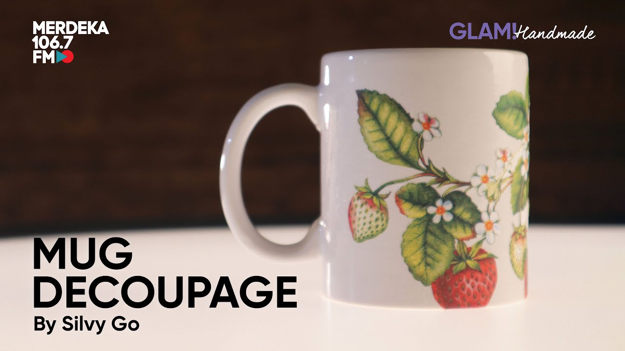 DIY Mug Cantik Hadiah Lebaran / Mug Decoupage EP 1