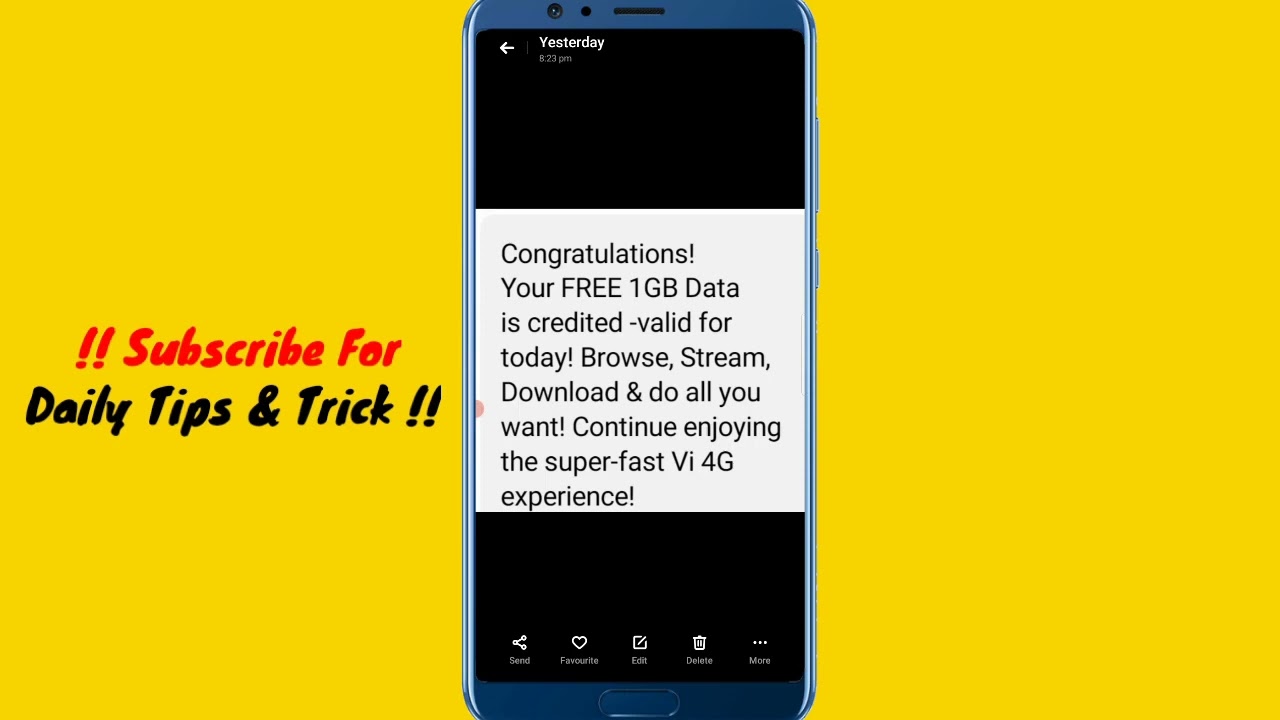 VI FREE DATA | Vodafone idea free 4GB DATA OFFER 2022 | VI FREE DATA OFFER | VI NETWORK