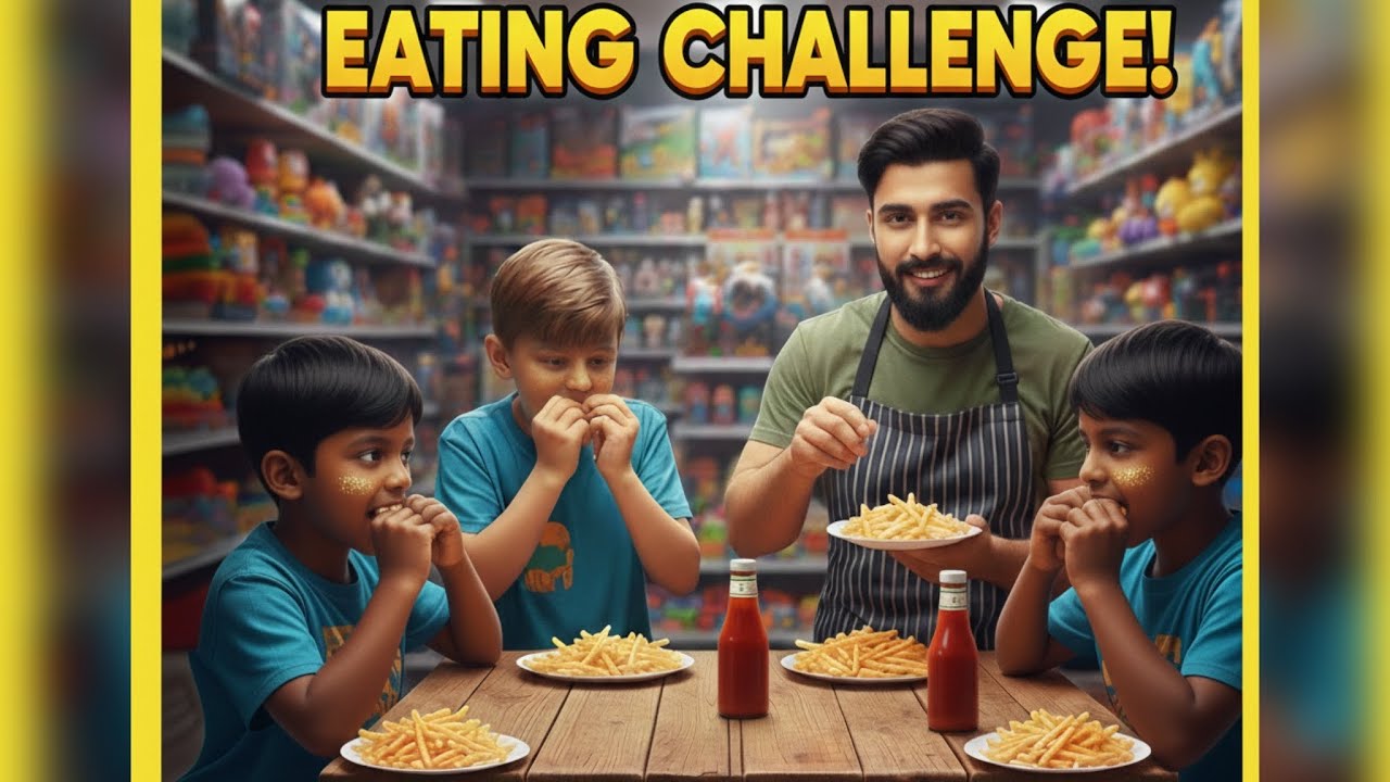 Food Fight Challenge 😋|Patato stick Eating Challenge |