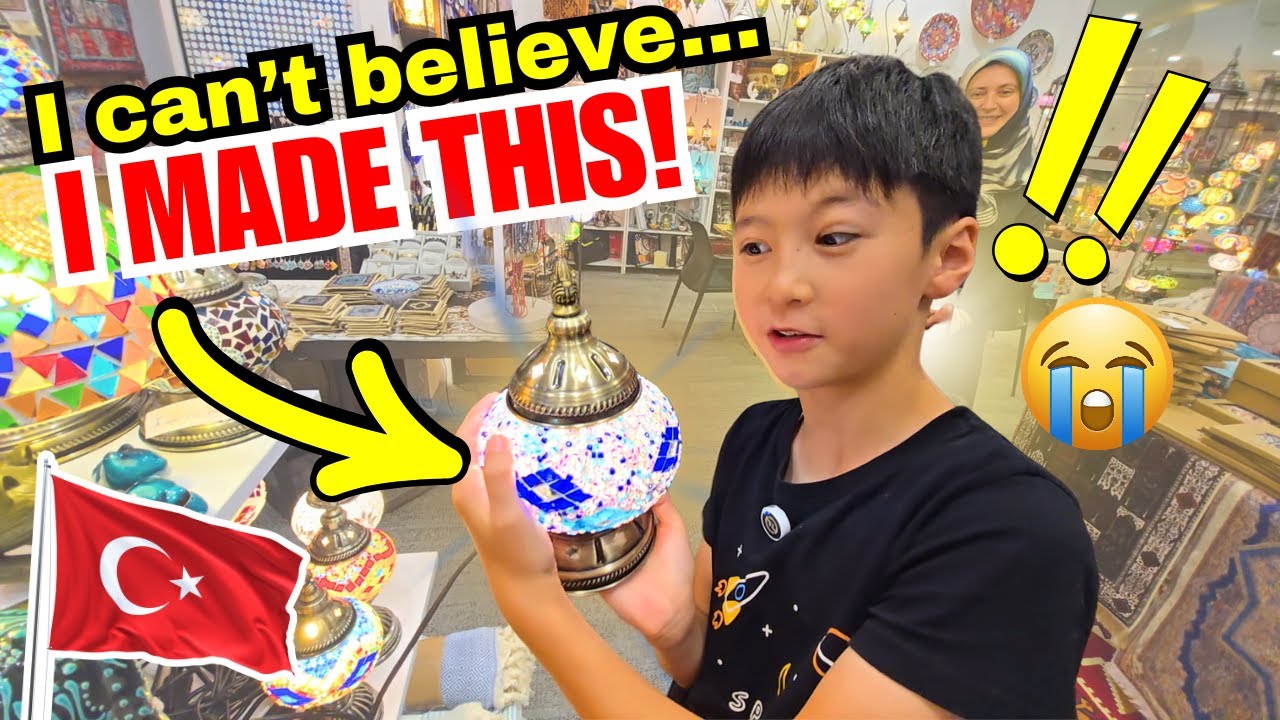 How To Make A Turkish Mosaic Lamp DIY #maxsuniverse
