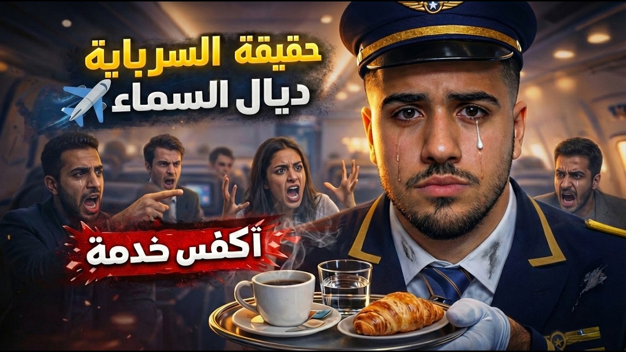 حقيقة عمل مضيف الطيران لي ماغاتشوفهاش في إنستغرام (أسوء مهنة)
