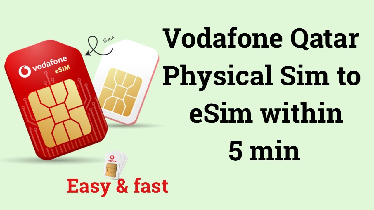 Vodafone Qatar eSim 2026 | easy way to change physical sim to eSim.