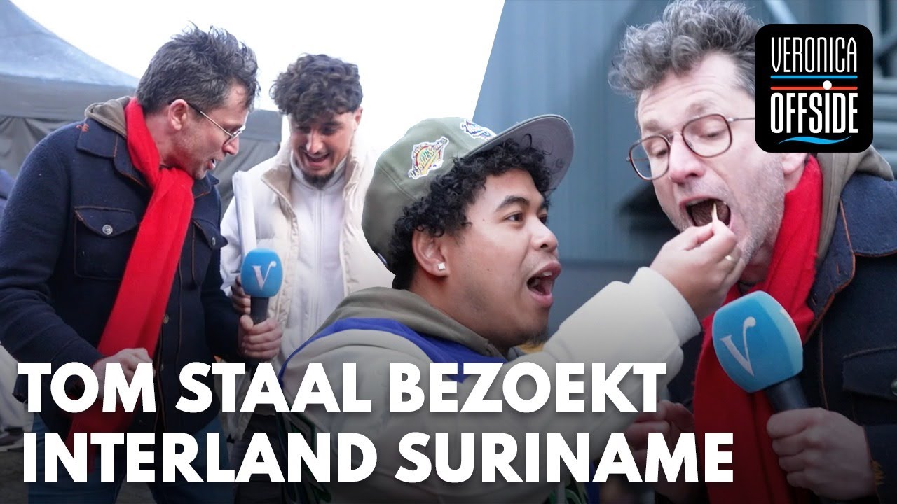Tom Staal polst sfeer rondom interland van Suriname in Almere! | VERONICA OFFSIDE