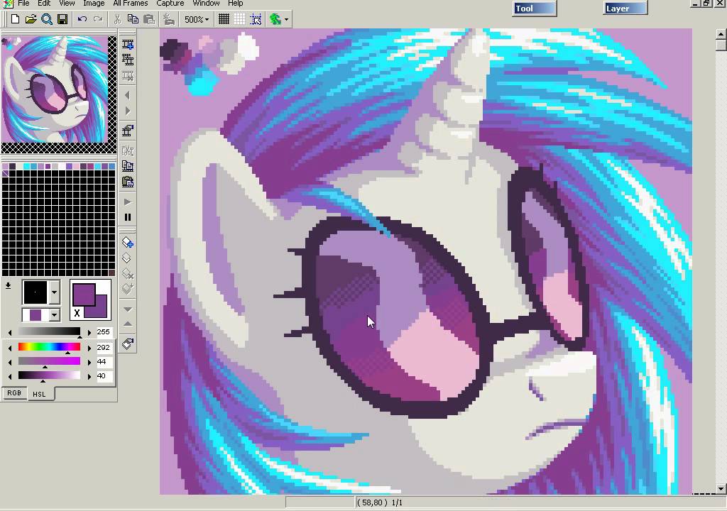 Pixel art - DJ-Pon3 Portrait