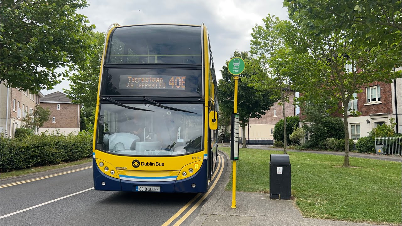 *Transfer + Roaring Fans* Dublin Bus | Route 40E to Tyrrelstown | Enviro 400 Volvo B9TL | EV62