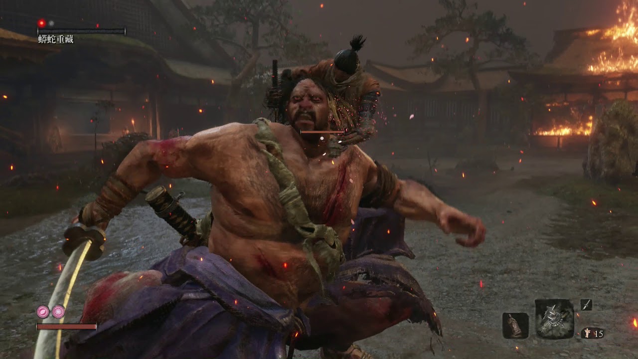 隻狼：暗影雙死 SEKIRO 酒鬼胖子「蟒蛇重藏」不用清理全部雜兵外鄉打法
