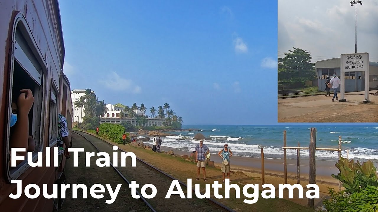Full Train Journey from Colombo to Aluthgama in Sri Lanka Railways