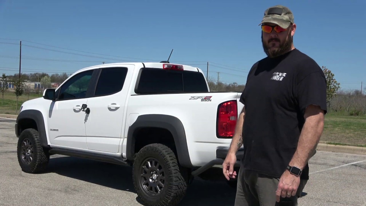 2019 ChevyColorado ZR2 Bison maxed out towing