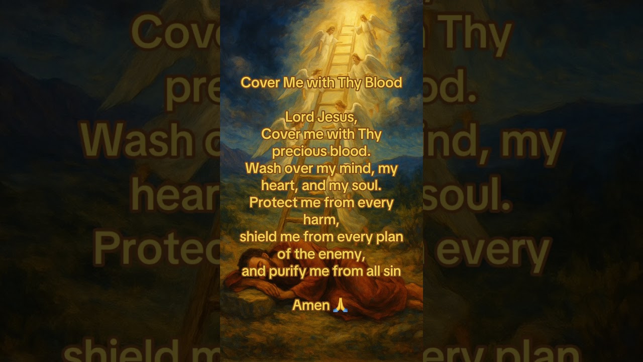 Say this prayer in faith: “Lord, cover me with Your blood.” 🩸🙏 