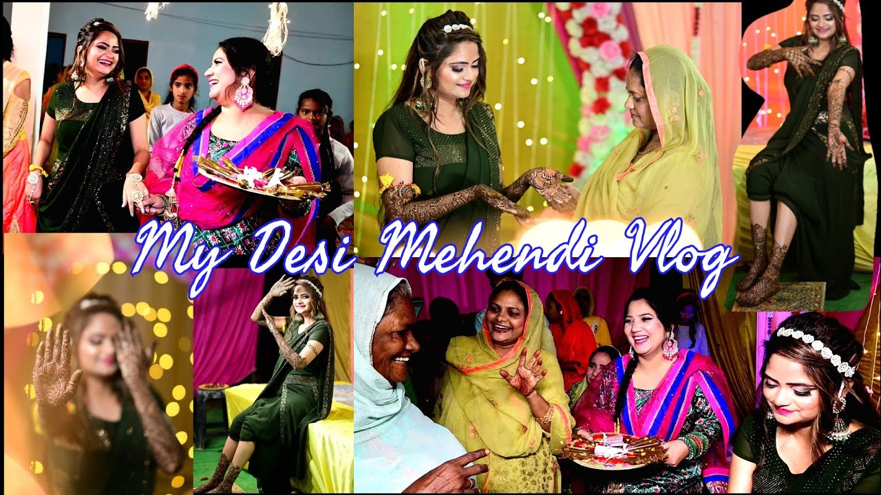 Vlog: Mehendi Lgaa k rakhna🌻 My Bridal Mehendi Ceremony❤️ Ratjaga night🌻#rukh_e_altaf